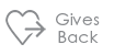 gives back