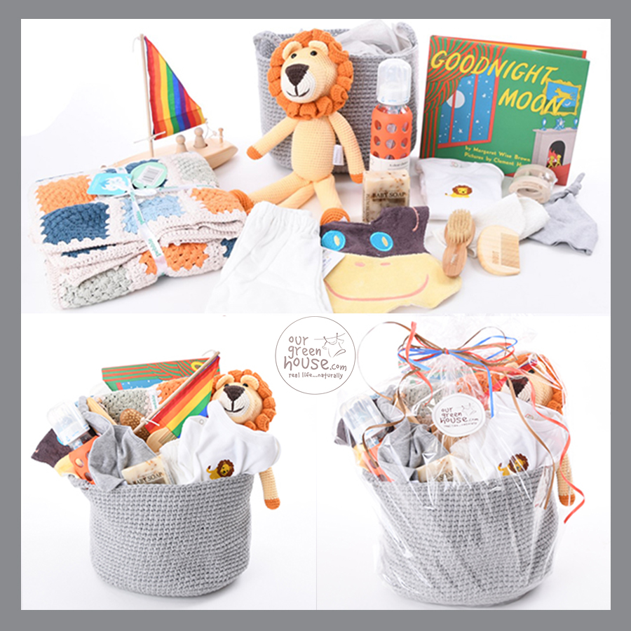 custom organic corporate baby gift basket