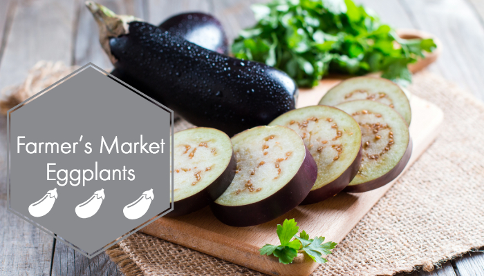 Farmer's Market eggplants