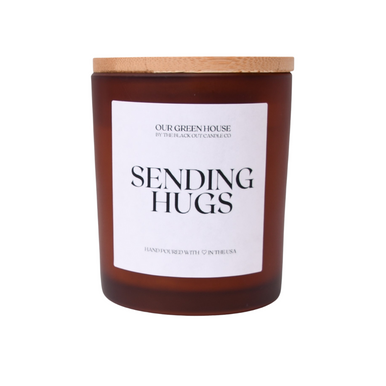 &ldquo;Get-well candle from Our Green House styled as a gentle sympathy gift add-on.&rdquo;